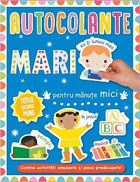 Autocolante mari pentru manute mici. Totul despre mine