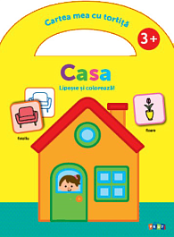 Casa 3+, lipeste si coloreaza!
